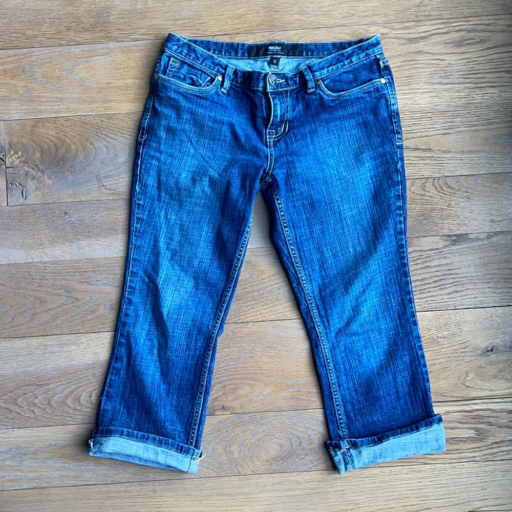 Mossimo Premium • denim crop cuffed jeans
